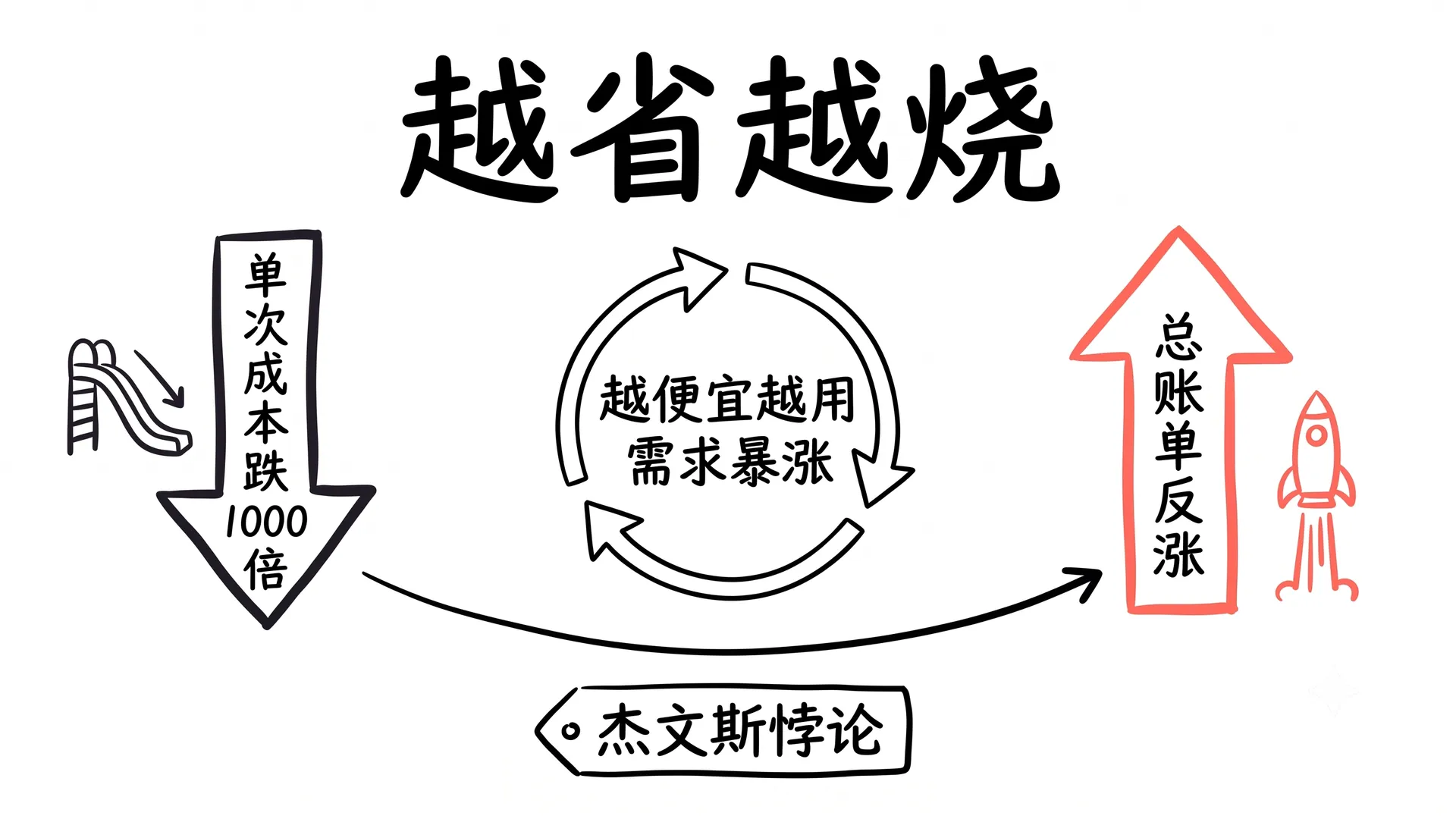 杰文斯悖论：越省越烧