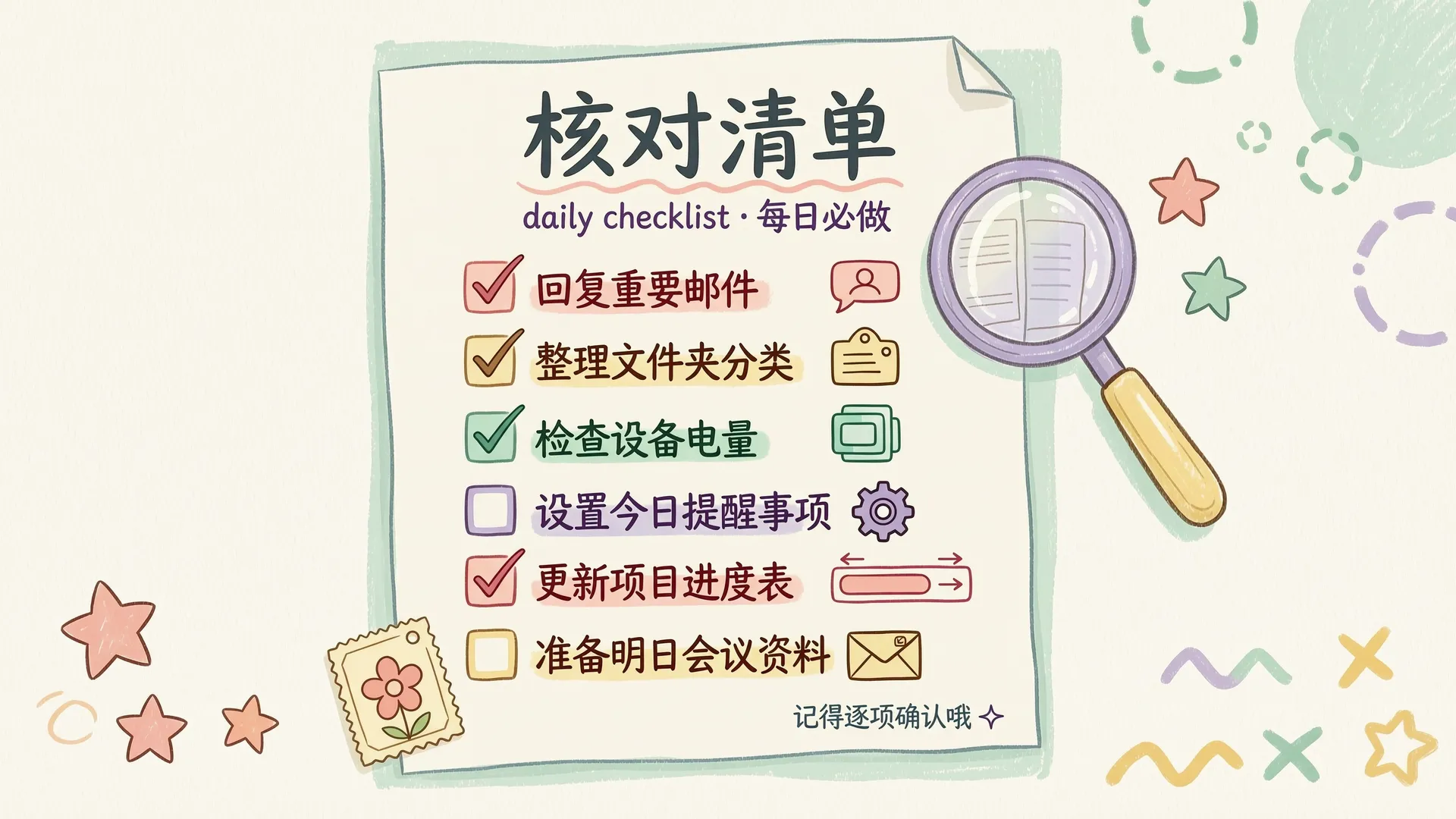 写 skill 的核对清单：逐项检查描述、命名、结构、配置、状态